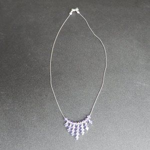 Dainty purple necklace